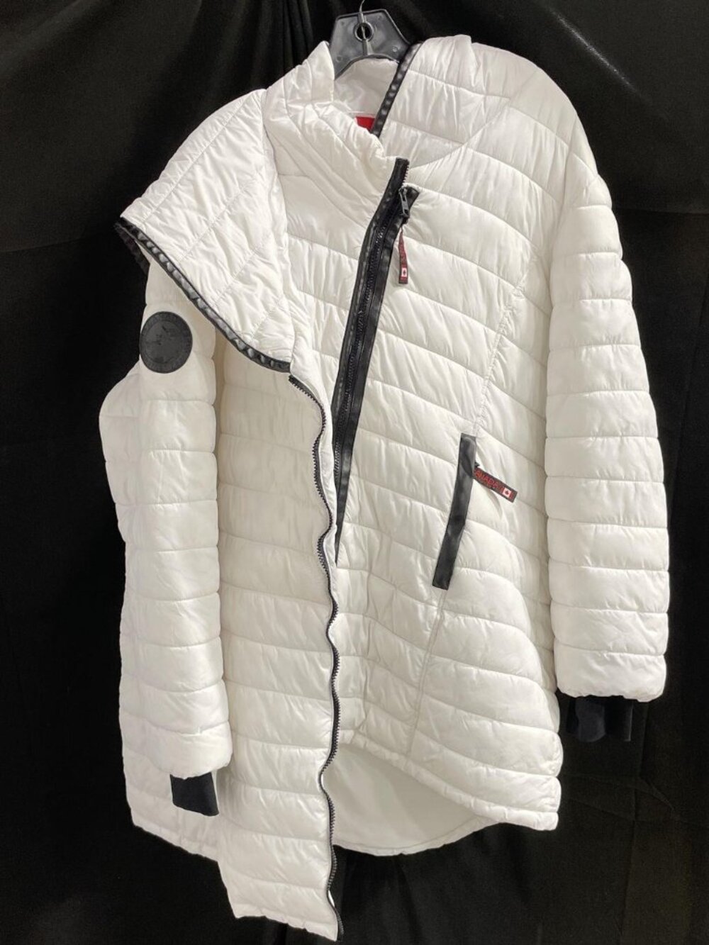 Canada Weather Gear Womens White Long Sleeve Hooded Puffer Jacket Size 3x